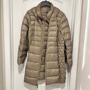 ON HOLD - Michael Kors - Long Grey Down Jacket - Size XXL